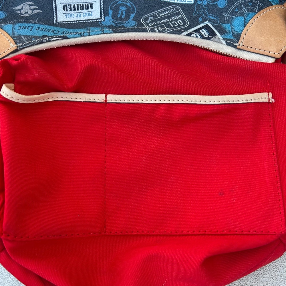 Disney Cruise Line Dooney & Bourke Bag Mickey Mouse Nautical Print - Picture 7 of 8